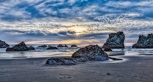 USA-Oregon-Bandon-Beach Coastal Print